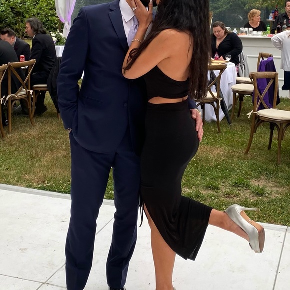 Black dress two piece halter set - Picture 2 of 3